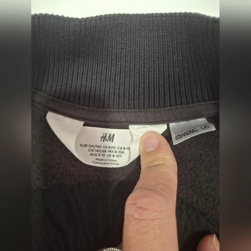 H&M Black Ribbed Knit Sweater